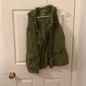 Olive green vest